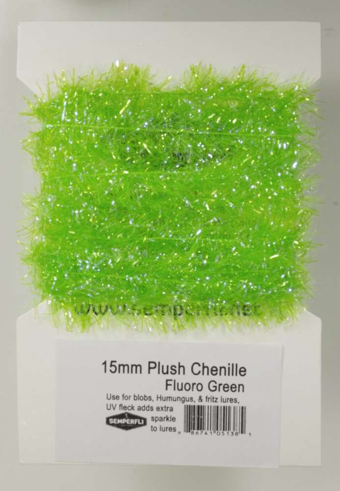 Plush Chenile Fl Green